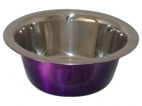 Ellie-Bo Small Food or Water Bowl in Purple